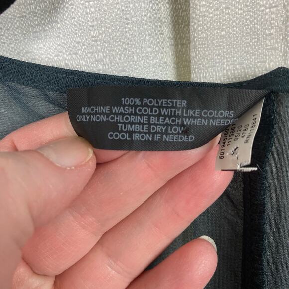 Lane Bryant Black&Purple Chiffon Floral Kimono Sz.OS - Picture 10 of 10